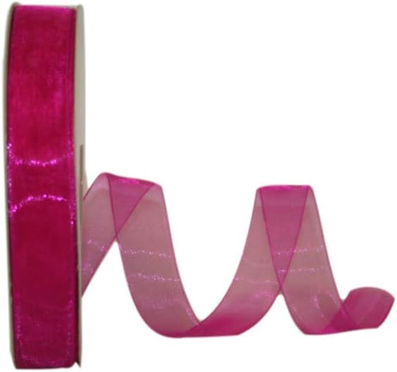 Reliant Ribbon Chiffon Mono Sheer Ribbon, 7/8 Inch X 100 Yards, Kiwi