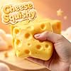 Cheese Squishy Stress Relief Original Sensory Food Squishy Stress Relief Fidget Toy Stress Balls for Adults (Yellow-1PC) #1