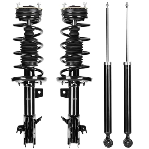 AUTOSAVER88 Front Complete Struts Rear Shocks and Coil Spring Assembly Compatible with 2011-2013 Ford Fiesta 11-13 Ford Fiesta front&rear
