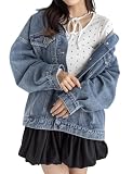 [クリア] デニムジャケット ジャケット Gジャン ジージャン アウター カジュアル レディース オーバーサイズデニムジャケット 105K1-133796