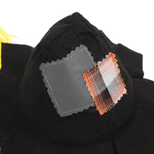 Sombrero espantapájaros para perros pequeños Halloween miniatura 4