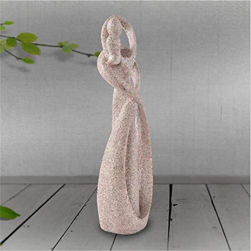 Wsimei Statue Garden Ornament Handicrafts Outdoor Furniture Decoration，Abstract Lovers Statue Sandstone Cameo Home Decoration Novelty Wedding #TOP1