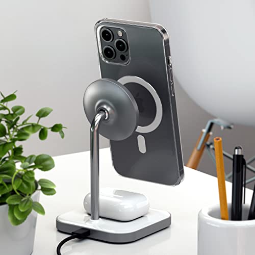 Satechi Aluminum 2-in-1 MagSafe Charging Stand for iPhone & AirPods — view 3