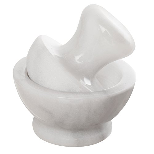 Hic Kitchen Hic Mortar And Pestle Set, 3.8 X 4 X 3.8 Inches, Marble #TOP1