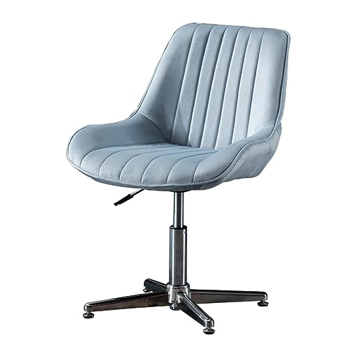 Chaise de bureau pivotante sans accoudoirs en similicuir dossier moyen