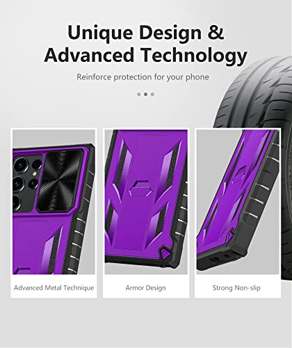 Coque Samsung S23 Ultra antichoc robuste violette 5G