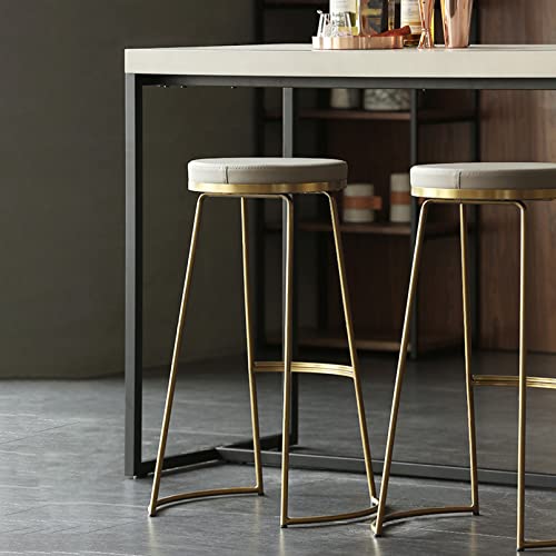 Tabourets rembourrés en similicuir support 330 LBS chaises de bar - 6