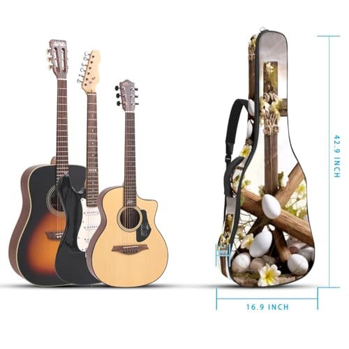Étui pour guitare acoustique multicolore avec couche protectrice