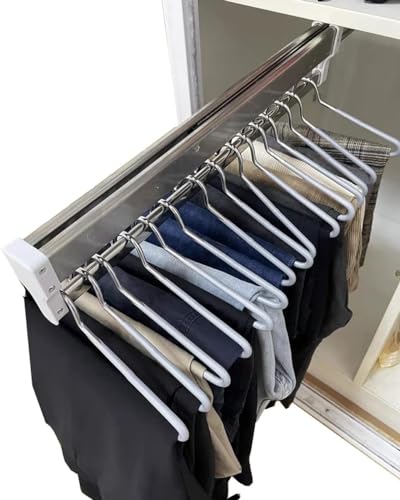 Penderie télescopique blanche pour placard et dressing - 2