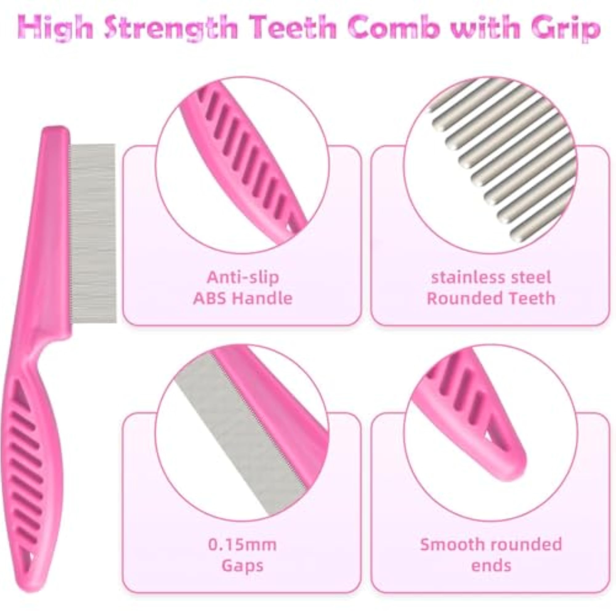 Flea Lice Comb Set for Dogs and Cats