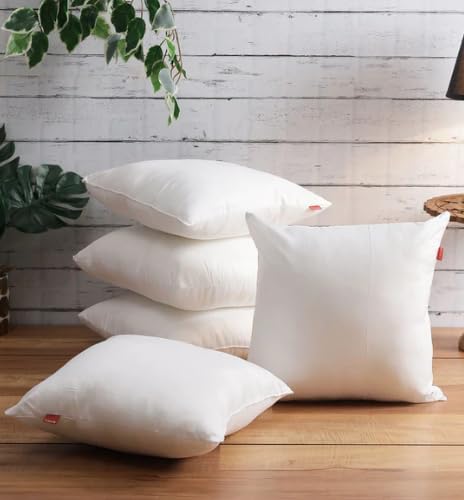 Image of Microfiber Pillow Filler 16x16 Inch | Cushion Insert 40x40 cm (Set of 5 Pillow)