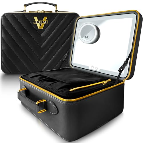 JENNI V Upscale PU Leather Makeup Bag