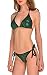 Alaroo Women's String Triangle two Piece Mermaid Scale Bikini Swimsuit