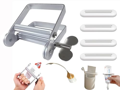 Guidre Exprimidor De Tubos,Herramienta para Enrollar Tubos De Aluminio para Exprimidor Adecuado,Apretadores de Tubos,para El Kit De Rodillo De Escurridor De Pasta De Dientes (A)