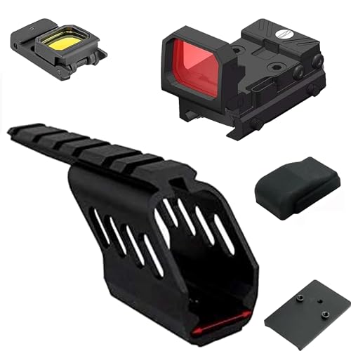 Gotical Tactical Universal Pistol Scope Mount Aluminum Rail Base for G-17/G-18/G-19 Type & Pistol Hand Guns Rail Mount Accessories with Micro Red Dot Sight