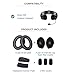 Voarmaks Replacement Ear Pads Headband Cushion Pad Compatible with Bose A30 Aviation Headset Including Inner Foam Filter Inserts, 3 Mic Covers Windscreen, Protein Leather Memory Foam (Refresh Kit)