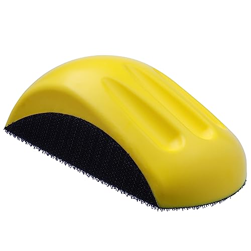 Bestgle Hand-Schleifklotz 125mm mit Klett, Verschluss Eckig Schleifpad Sanding Block für Schleifpapier Klett Schleifklotz mit Haken und Schlaufe Geeignet für Schleifarbeiten