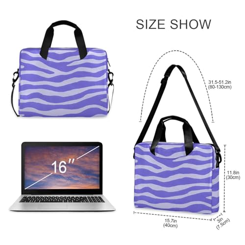 Funda de portátil ALAZA con estampado cebra morado claro miniatura 5