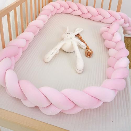 GYCF Braided Knotted Pillows, Braided Cushion, Bed Guard Rail Surrounds Cushions, All-Round Protection Pillow for Bed, Thick Soft Breathable Cushion Side Protectors,A03,1 m