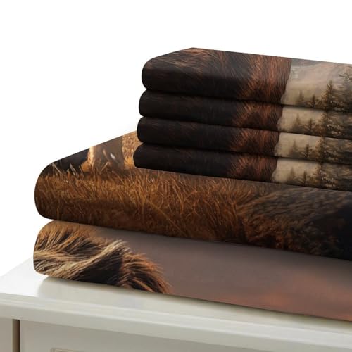 Housse de couette tigre blanc 3D microfibre parure de lit 260x220cm pour chambre ado