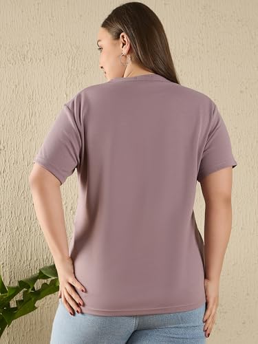 Image of CUPID Women Comfortable Cotton Round Neck Half Sleeve Casual T-Shirt, Sleep, Night, Yoga, Daily Gym n Lounge Wear Short Tee /Top for Girls