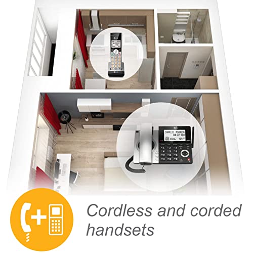 At&T CL84207 Dect 6.0 2-Handset Corded/Cordless Phone thumb #3