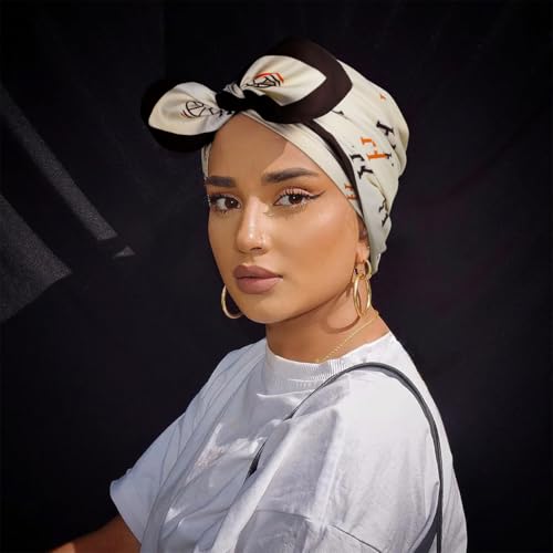 EXTREE Women's 35 inch Fashion Headscarf Silk Satin Scarf for Hair Wrapping at Night Bandana Square Scarf for Sleeping3