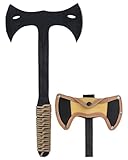 Condor Tool & Knife Throwing Axe Double Bit - 1075 High Carbon Steel - Solid Felling Axe with Canvas with Leather Belt Loop Sheath - Steel Handle Wrapped in Paracord - 7in Blade - 26.8oz
