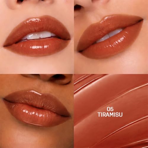 Image of Colors Queen Gloss Stick | Lightweight & Non-Sticky Lip Gloss | Smooth 8 Hrs Hydrating Formula | High Shine Lipstick for Women Enriched with Shea Butter, Vitamin E & Squalane (05 - Tiramisu, 3.6g)