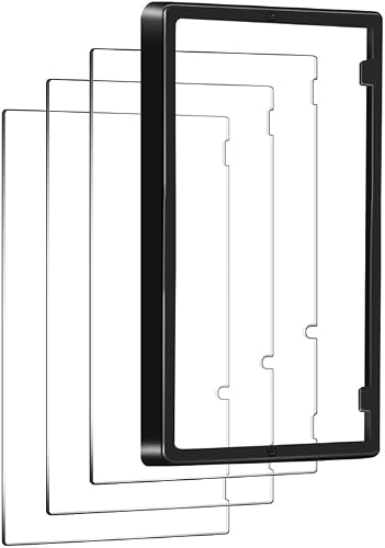 rapell 3 Pack Glass Screen Protectors Compatible with Switch Premium Tempered Glass Screen Protector