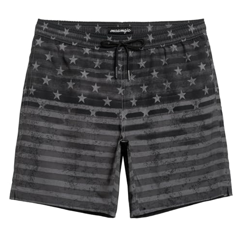 Image of maamgic Mens 7 inch Stretch Swim Trunks Quick Dry Mesh Lining Swimwear Bathing Suits