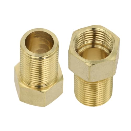 Conector de latón de 1/2" BSP para prolongación de tuberías y unión recta de 50mm 4