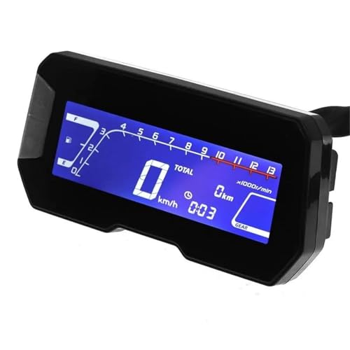 Compteur de vitesse numérique moto réglable avec écran LCD rétroéclairé