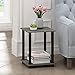 Furinno Simplistic Set of 2 End Table, French Oak Grey/Black