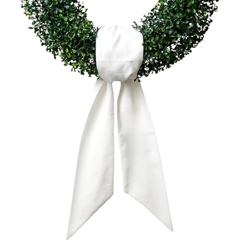 White Linen Wreath Sash by Generic Cover