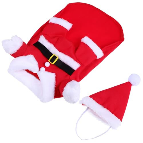 Disfraz de Santa Claus para Perro Rojo XL