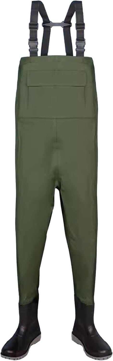 Wodery na klatkę piersiową Wodery na biodra Nylonowe buty do bioder dla kobiet, gruba podeszwa z wołowiny, lekkie, wodoodporne buty(Green,7.5)