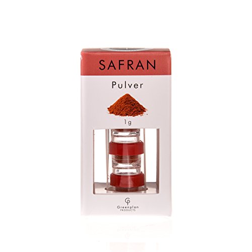Safranpulver echter Safran gemahlen Pulver in Kapseln 4 x 0,25g (1 Gramm) 1 g ISO Cat. I von Greenplan Products Cover