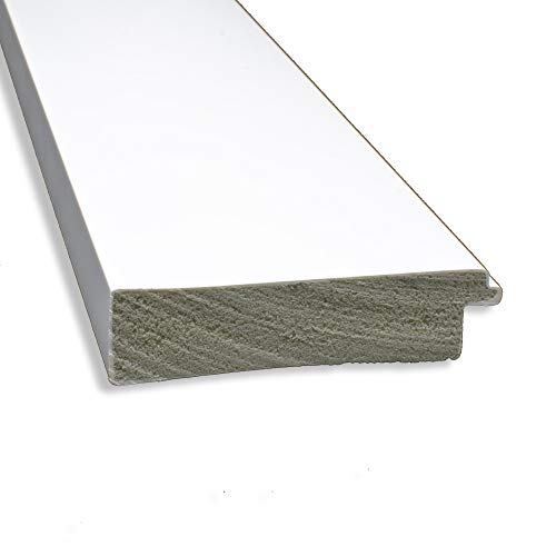 Amanti Art White Bathroom Mirror for Over Sink, 32x43 Cabinet White Rectangle Vanity Mirror, X-Large Modern Frame, Hangs Horizonally and Vertically, Bathroom Wall Decor, Non-Beveled Edge by Amanti Art - Used condition - Image 2