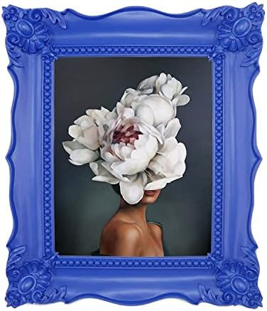 Simon's Shop 8x10 inch/20x25 cm Picture Frames 8x10 Picture Frame, Baroque Style Photo Frames Blue