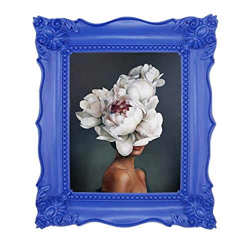 Simon's Shop 8X10 Inch/20X25 Cm Picture Frames 8X10 Picture Frame, Baroque Style Photo Frames Blue #TOP20