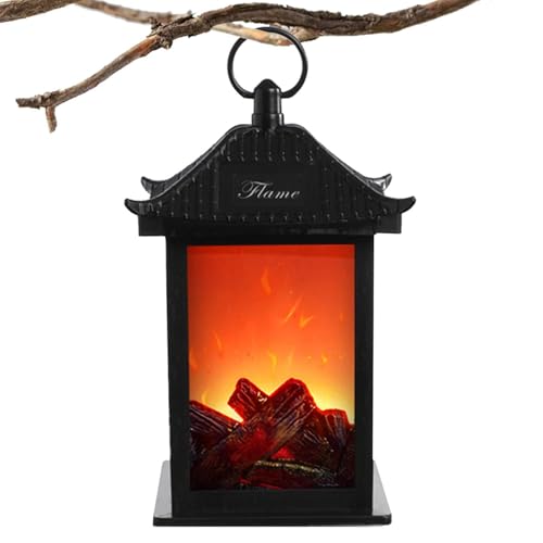Linterna LED para chimenea, lámpara LED sin llama, funciona con pilas, luz suave, exquisita luz realista sin llama para fiesta de cumpleaños, festival, boda y decoración de habitación