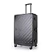 Zipperless Polycarbonate Suitcase – Hard Shell Large Check-in Luggage with Dual TSA Locks, Silent Spinner Wheels & Aluminium Alloy Handle (28-Inch, Black)