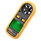 Digitales Anemometer, Windgeschwindigkeitsmesser, tragbares Messgerät, Luftgeschwindigkeit, LCD-Anzeige für den Außenbereich, zum Testen von Geschwindigkeit, Windkälte