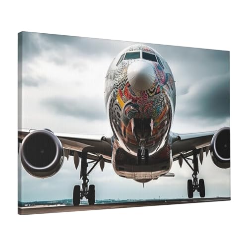 Impression sur toile d'avion poster pour raviver un mur vide