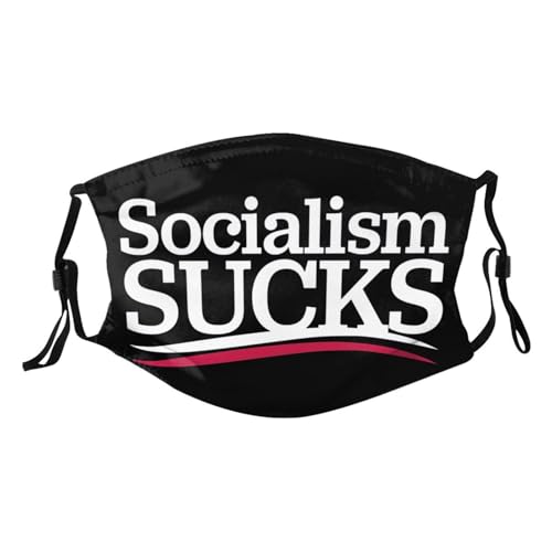 Socialism Sucks Adult Dust Mask Adjustable Dust Face with 2 Filter15