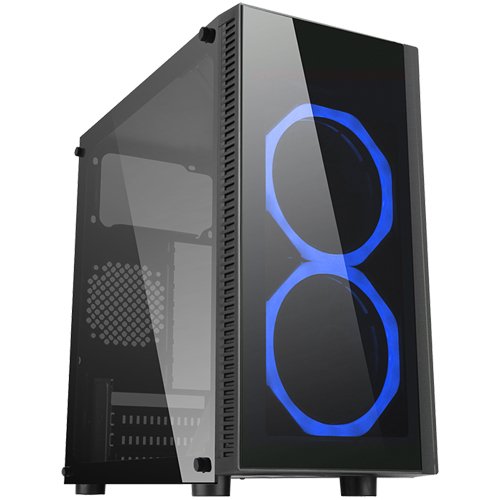 Itek Case DOUCIR M2 Case PC Gaming, Ventola da 2 x 12cm RGB, Nero
