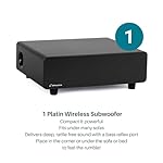 Platin Milan 5.1 Surround Sound Speaker System - Wireless Home Theater System for Smart TVs - WiSA Certified - with WiSA SoundSend Transmitter Included - No Receiver or Speaker Wires Needed - Image 5