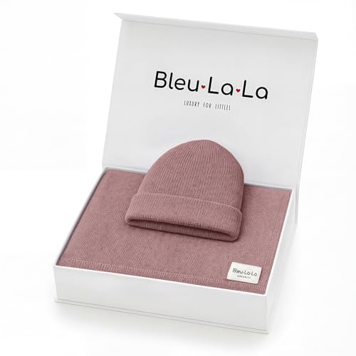 Image of Bleu La La Baby Gift Set - Organic Cotton Newborn Blanket Essentials, Thoughtful Baby Shower & New Baby Gift for Boys & Girls (Luxe - Sugar Plum)