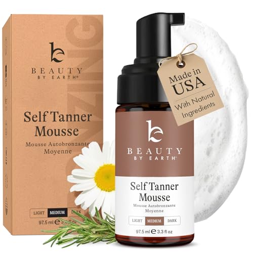 Self Tanner Mousse - USA Made with Natural & Organic...